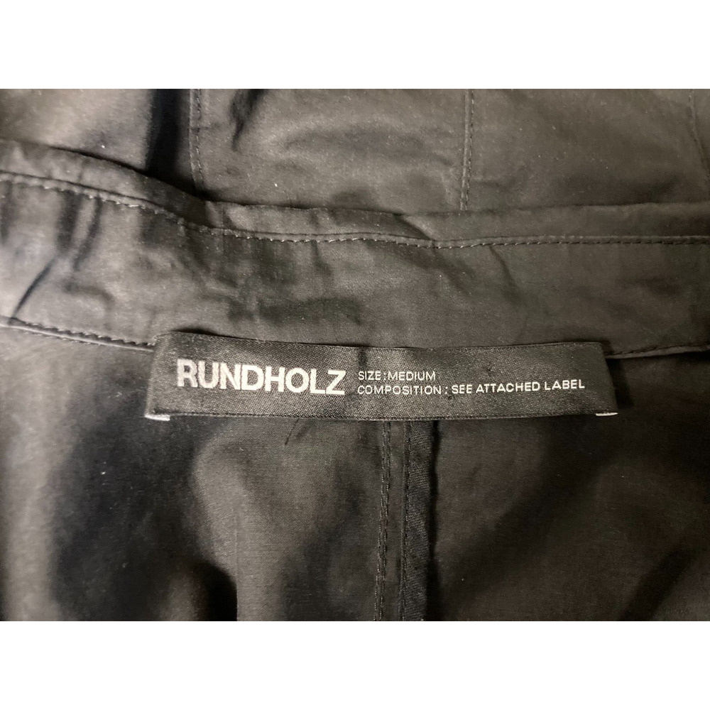 Rundholz Germany Black Avant Garde Cotton Button Jacket Size Medium - Picture 4 of 4